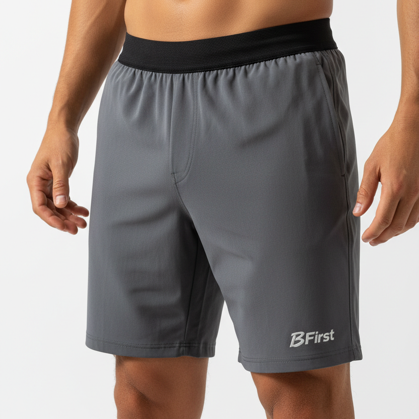 Gray Shorts - Front